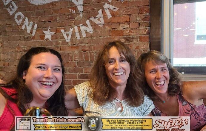 Tuesday Night Music Bingo In Wyomissing Pa, Sly Fox Taphouse Wyomissing Pa Music Bingo, Mungo Music Bingo At Sly Fox Taphouse  Wyomissing Pa 8-1-23 Winners