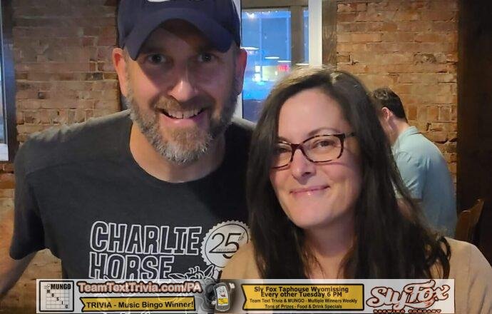 Tuesday Night Trivia In Wyomissing Pa, Sly Fox Taphouse Wyomissing Pa Team Trivia, Team Text Trivia At Sly Fox Taphouse  Wyomissing Pa 8-29-23 Winners