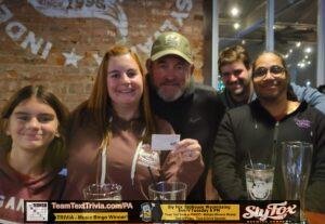 Trivia in Wyomissing PA at Sly Fox Taphouse, Team Text Trivia Winners,