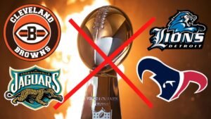 4 Teams Have Never Appeared In The Super Bowl Lions, Texans, Jaguars And Browns