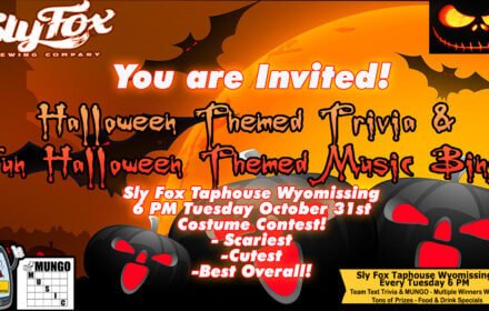 Halloween Party 2023 At Sly Fox Wyomissing Taphouse 6 Pm