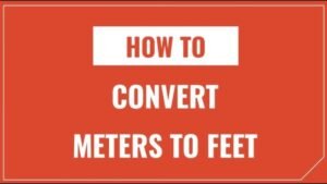 Meters To Feet 1 Meter=3.28 Feet