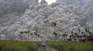 Pyroclastic Flow - Material That Flows Down A Volcano Containing Lava, Rock And Ash, And Can Reach Speeds Of Over 150 Mph