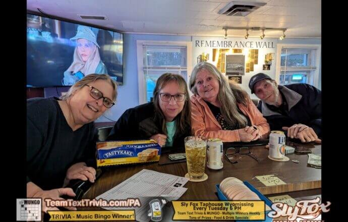 Trivia in Morgantown PA,  Team Text Trivia Winners, I Got a Name, at Morgantown American Legion