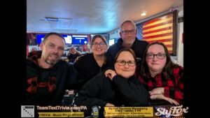 Trivia in Morgantown PA,  Team Text Trivia Winners, We Drink and We Know Things, at Morgantown American Legion