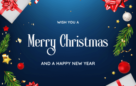 We wish you a merry christmas and a happy new year